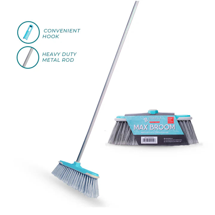 Sparkling Max Broom with Foldable Rod (4ft) – New Arrival